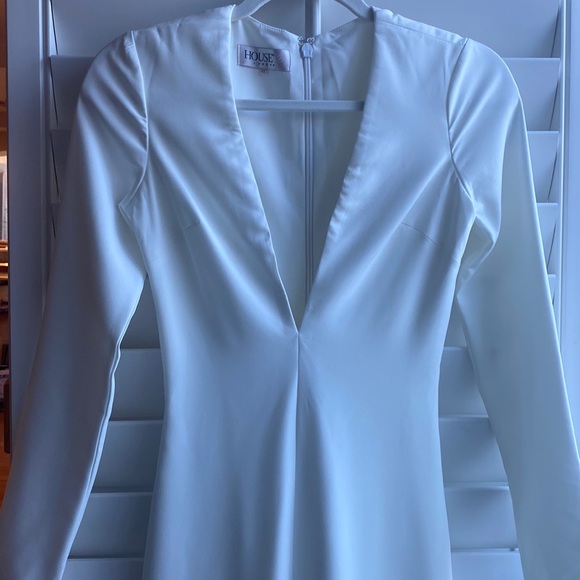 House Of CB, 'Catalin' White Jumpsuit With Long Sleeves, Size XS - Picture 6 of 13